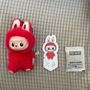 Authentic Pop Mart purple “X” mini LABUBU pin for love  pendant